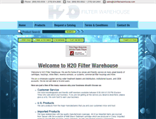 Tablet Screenshot of h2ofilterwarehouse.com